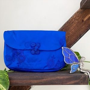 Silky Blue Oriental Inspired Bag 💼